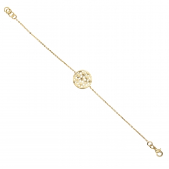 Bracelet made from brass, goldplated